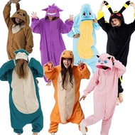 TAKARA TOMY Pokemon Cosplay Kigurumi Onesie Snorlax Jigglypuff Umbreon Gengar Costume Halloween Adul