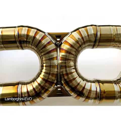 OEM Car Exhaust System Cat Back Titanium Alloy Blue/Gold For Lamborghini Huracan EVO/Sto 5.21 V8 Muf