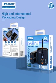 Powerbank Yoodex E21 PD20W+22.5W 10000mah พาวเวอร์แบงค์ ชาร์จเร็ว Fast Charge Quick Charge