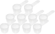 10 mL Plastic Measuring Packaging Round Bottom Scoop (= 10 cc/ = 2 teaspoon/ = 0.68 Tablespoon/ = 0.