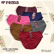 KATUN 6, 12Pcs CD Panties Fema 135Wanita CottonPOLOS