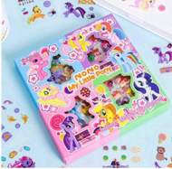 100 LEMBAR PCS Stiker Scrapbook Little Pony Kuda Poni Box Besar Mainan Kado Hadiah Anak