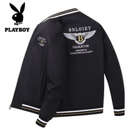 Playboy Jacket Mens Spring and Autumn Korean Trend Baseball Uniform Casual Coat Embroidery Fashion M