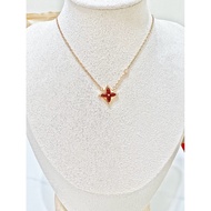 Korean Fashion Multicolor Amazonite, Shell Pendant Clavicle Rose Gold Necklace