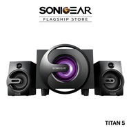 SonicGear Titan 5 BTMI Bluetooth Speakers with 4 Inch Bass Driver | 7 LED Light