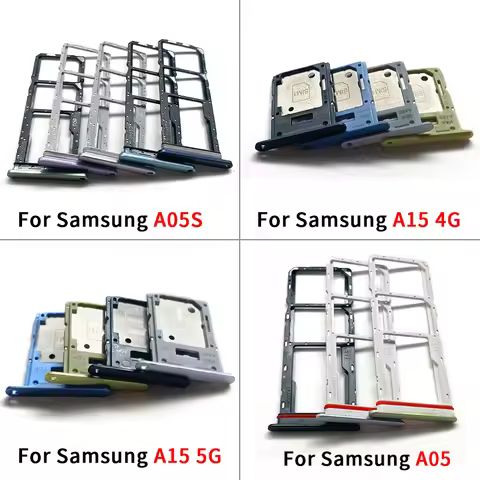Dual Card NEW For Samsung A05 A05S A15 4G A15 5G Micro Nano SIM Card Holder Tray chip Slot drawer Ho