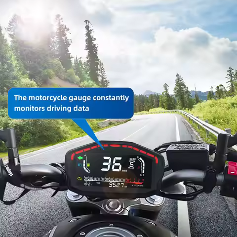 Universal 12v Moto Dashboard TFT Screen Motorcycle Speedometer LCD Instrument Panel Odometer Tachome