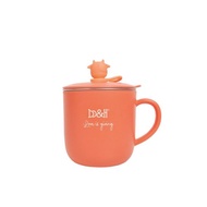 b&h 不銹鋼三合一保溫杯連蓋和吸管 - 粉桃色