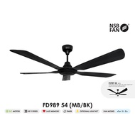 (JULY 2024 Model)NSB Ceiling Fan 9 Speed DC Powerful Fan (With/Without Light)