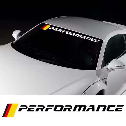 92.2x7.72CM Car Windshield Side Stickers PERFORMANCE Personalized Letter Vinyl Creative Decoration D