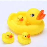 HLS Baby Bath Bathing Rubber Race Duck Toys Squeaky Yellow Ducks