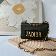 Dior J'ADIOR 復古黑金鏈條包 18cm