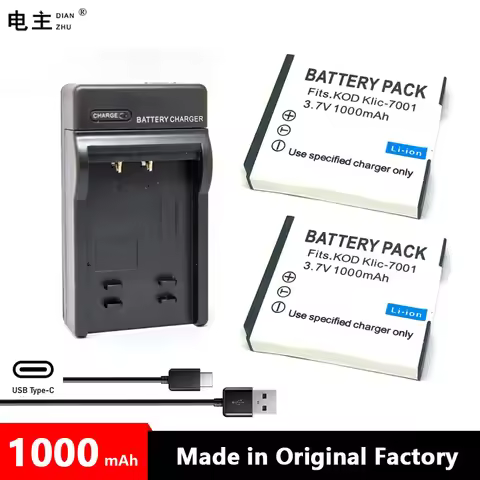 KLIC-7001 K7001 KLIC7001 Battery charger for KODAK M341 M340 M320 M1073 V550 V570 V610 V705 M753 M76