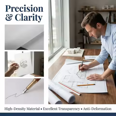 100pcs 100 Sheets Tracing Paper 8.5 x 11 Inches Translucent Material Translucent Paper A4 Size Copy 