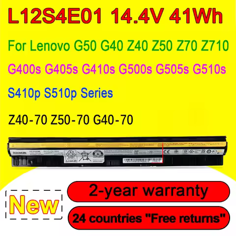New L12M4E01 L12S4A02 Laptop Battery For Lenovo Z50-70 Z50 G505S G400S Z40 Z50 G40-45 G50-30 G50-70 