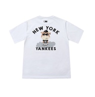 เสื้อยืด MLB พิมพ์โลโก้ New York Yankees Presbyopia NY cotton