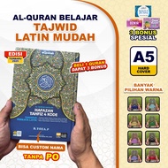 Al-Quran Latin Words Hafazan A5 Color Tajweed Translation Free Custom Name Bonus 3 Special Books