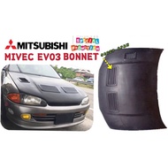 MIVEC EVO3 EVO3 E3 WIRA FRT BONNET BONET EVO LL8341 ( Scoop boleh buka ) Hard Fiber MIVEC+EVO