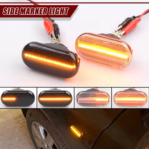 Car Dynamic Side Marker LED Turn Signal Light For Nissan Cube Z11 Tiida C11 Note E11 NE11 Micra K12 