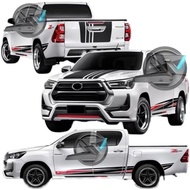 (Ready Stock) S425#  Toyota Hilux Sport, Revo, TRD Sportivo, Hilux GR Body Stripe Vinyl Sticker