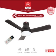 KDK U48FP (120cm) Remote Controlled DC LED Light Ceiling Fan with Standard Installation