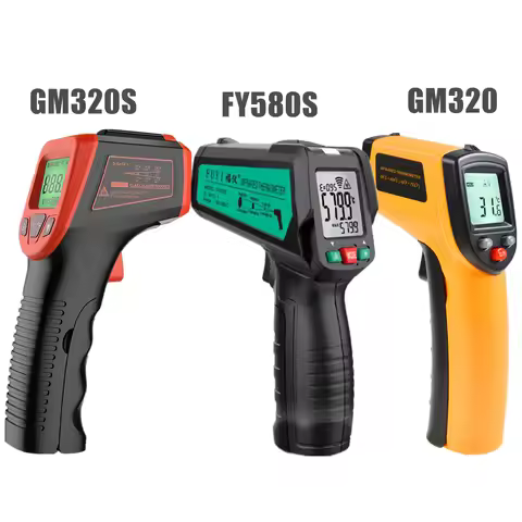 Digital Infrared Thermometer -50~600℃ / -58~1122℉ Contactless Temperature Tester IR Laser Pyrometer 