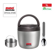 ENDO 1L Double Stainless Steel Vacuum Insulated Thermal Food Carrier - CX-4011