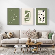 Living Room Modern Corridor Green Combination Abstract B & B Entrance Fresh Decorative Painting ins 