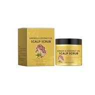 Ginger & Coconut Oil Scalp Scrub – Gentle Exfoliating Scrub to Help Cleanse & Refresh Scalp, Suitabl