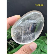 Clear Quartz Palm Stone - Clear Quartz Healing Crystal - Meditation Stone - Master Healer - 723244