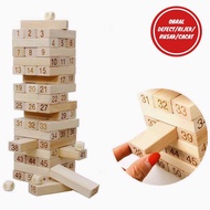 [REJECT SALE] Uno Stacko Fun Party Game 51 Blocks - A138