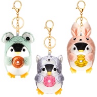 3 Pcs Stuffed Penguin Keychain Cute Plush Keychains Frog Bunny Dog Cosplay Costume Plush Keychains f