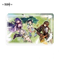 原神官方 周邊 二週年賀圖 拼插亞克力 立牌 收藏畫 Genshin Impact Second-anniversary illustrations collection picture stand【