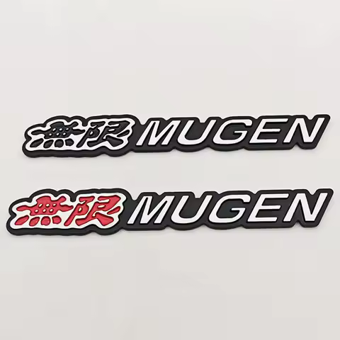 3D Metal Car Sticker Mugen Logo Car Emblem Rear Trunk Badge For Honda Civic Accord Type R FN2 FK8 Fi