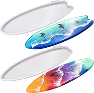 Surfboard Resin Tray Molds 2Pcs Surf Board Silicone Molds for ResinLarge Resin Epoxy Molds Silicone for DIY Ocean Waves Art