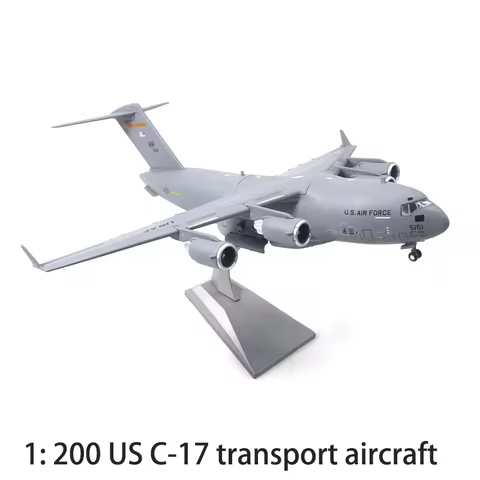 1/200 Scale US C-17 C17 Globemaster III Strategy Transport Aircraft Diecast Metal Airplane Plane Mod