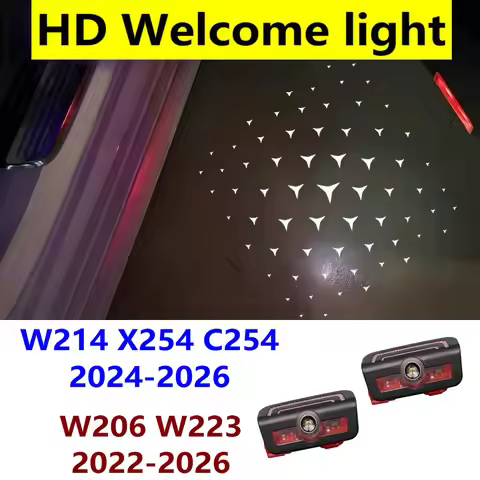 HD 2X For Mercedes Benz Class E W214 C W206 S W223 2025 2022-2026 X254 C254 amg Car LED Door Project