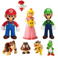 6~15cm Super Mario figure doll 20 models Luigi Mario Bowser Yoshi toy ornament doll