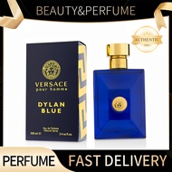 น้ำหอมผู้ชาย VERSACE Perfume Dylan Blue Eau De Toilette(EDT) Men น้ำหอม 100ml น้ำหอมดิออร์ กลิ่นหอมอ่อน น้ำหอมแบรนด์เนมแท Versace Dylan Blue Dylan EDT 【100% ของแท้】