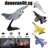 DONOVAN4IT Fighter Aircraft Toy, Diecast F16 F22 F35 Aviao Plane Model, Cake Topper Pullback & Go Si