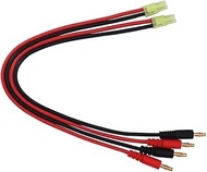 BDHI 2pcs Male Mini Tamiya Connector to 4.0mm Banana Plugs with 14awg Charge Cable 30cm 12in for Bat