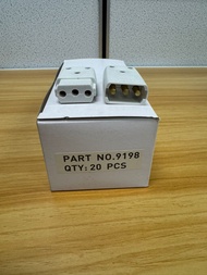 10A 3PIN CONNECTOR 9198 / MALE+FEMALE CONNECTOR ROUND 3PIN PLUG CONNECTOR (1Box 20Pcs)