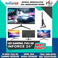 Inforce Gaming Monitor 24" & 22" Inch Full HD IPS Bezelless 75Hz HDMI+VGA Speaker