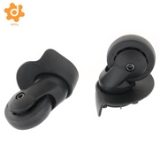 [utruiut0k] 2pcs Luggage Mute Wheel Universal 360 Degree Swivel Casters Black A65-Size S