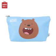 Miniso กระเป๋า กระเป๋าใส่เครื่องสำอางค์ทรงสี่เหลี่ยมคางหมู คอลเลคชัน We Bare Bears