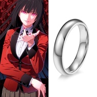 แหวนอะนิเมะ KAKEGURUI,แหวนคู่รักหญิงสแตนเลสสตีลสำหรับบุรุษ Jabami Yumeko ของขวัญเสริมคอสเพลย์