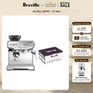 [SET] Breville The Barista Express Coffee Machine เครื่องชงกาแฟ BES870 + Charcoal Water Filters (6 p