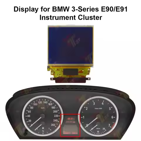 Dashboard LCD Display for BMW 3-Series E90, 5-Series E60 and X5 VDO Instrument A2C53042966/09