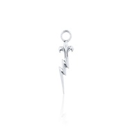 ake ake A La Carte Zeuss Thunderbolt Oversized Charm - GM จี้เงินแท้ 925 ลายสายฟ้า 30mm **จำหน่ายเป็