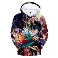 2023 NEWNew 2021 3D Anime My Hero Academia Hoodie Sweatshirt Cartoon Hoodies Teenage Boysgirls All- match